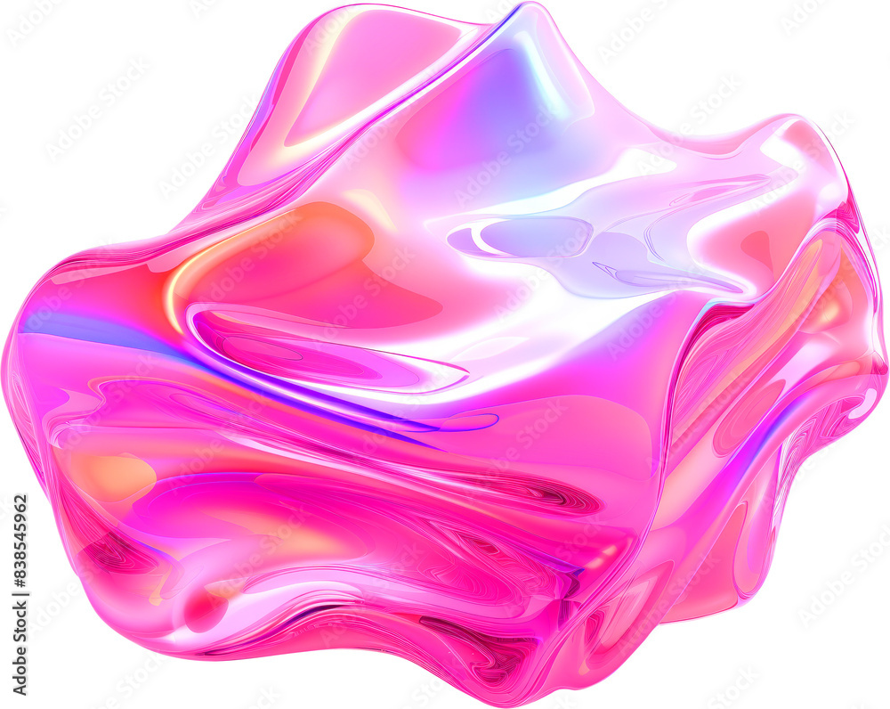 Pink and Purple Metallic Glossy Abstract PNG Object Element Pink and Purple Metallic Glossy Abstract PNG Object Element