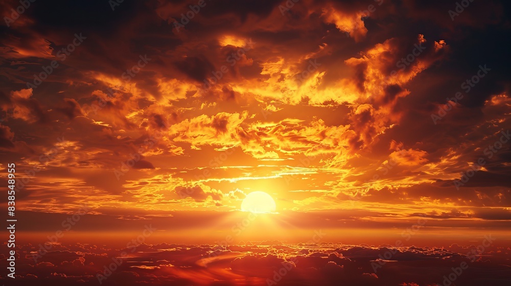 beautiful landscape of Majestic sunset stock photo beautiful landscape of Majestic sunset stock photo