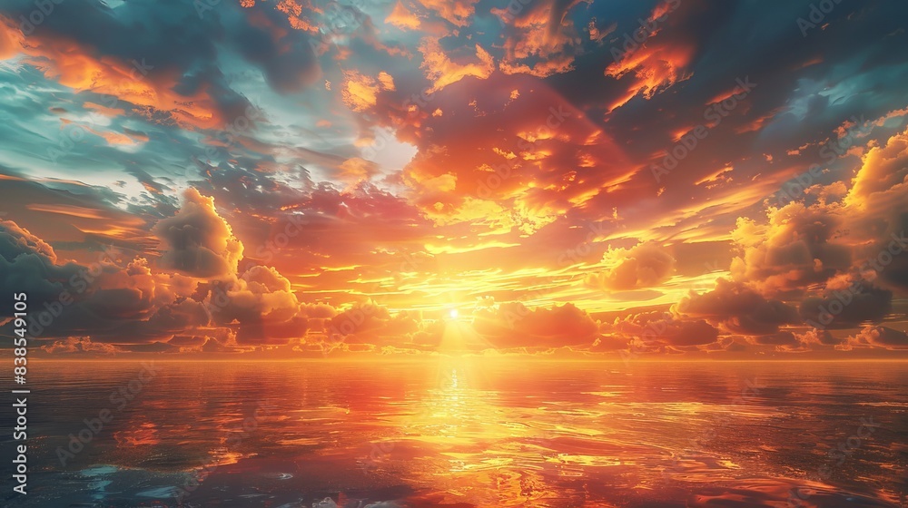 beautiful landscape of Majestic sunset stock photo beautiful landscape of Majestic sunset stock photo