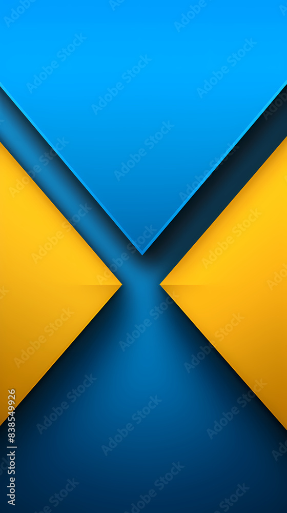 Blue and yellow geometric pattern background Blue and yellow geometric pattern background