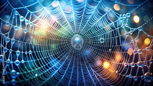 Spider web background created with artificial intelligence, spider web, design, pattern, digital, technology, AI, creepy, abstract, texture, intricate, Halloween, arachnid, network