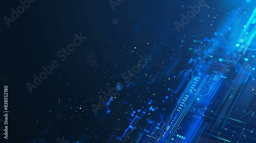 blue technology website background