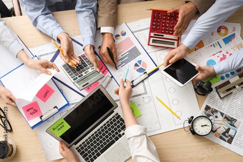 Business people working on ...