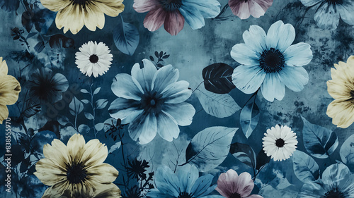 Vintage Floral Pattern: Antique Aesthetic