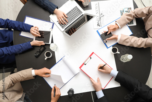 Business people with gadget...