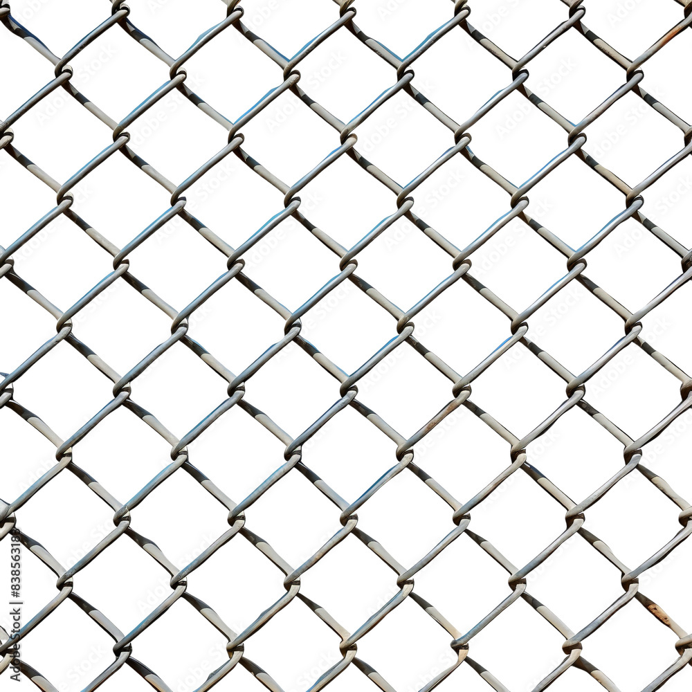metal wire mesh fence, isolated on white background, transparent background metal wire mesh fence, isolated on white background, transparent background