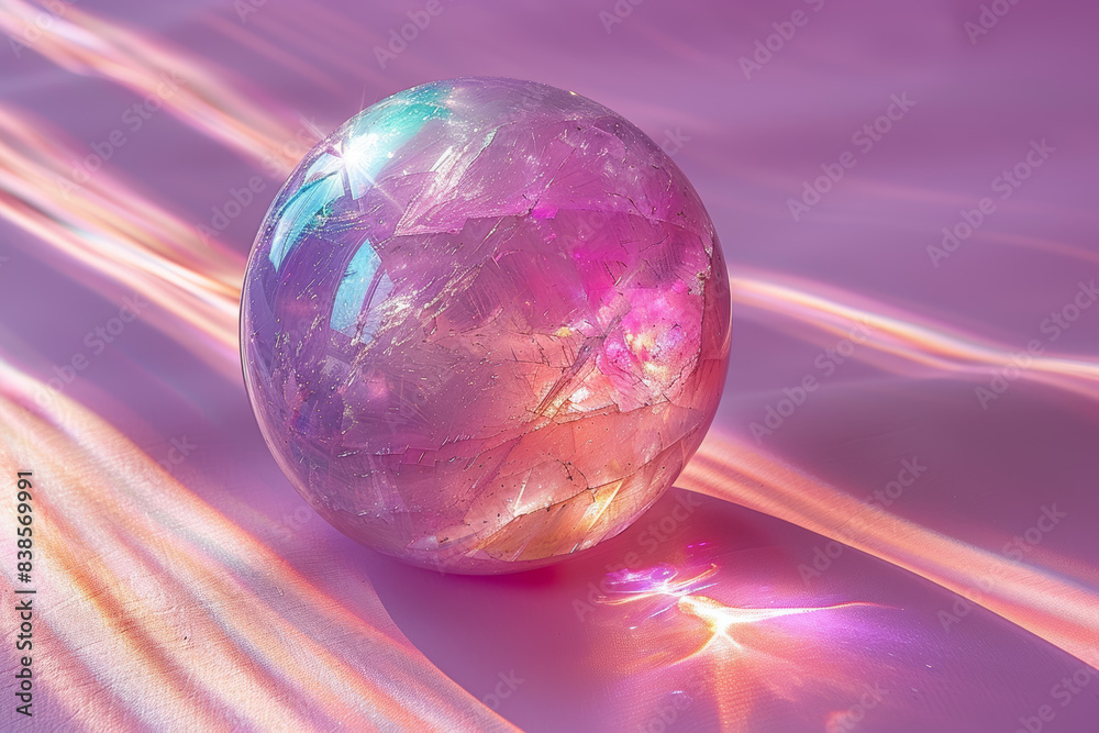 Opal on a pastel lilac background. Concept of creativity and inspiration. Generative Ai. Opal on a pastel lilac background. Concept of creativity and inspiration. Generative Ai.