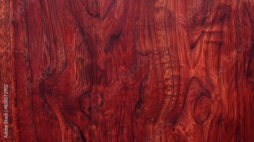 Bold reddishbrown grain in a deep glossy cherry wood panel
