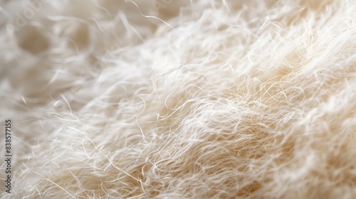 Featherlight Despite its density angora wool is incredibly lightweight as shown in this closeup image where individual strands seem to float delicately in the air