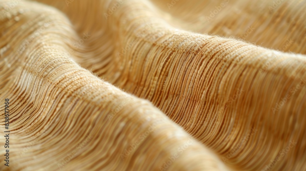The fine and even weave of the bamboo jersey resembling a soft and velvety texture