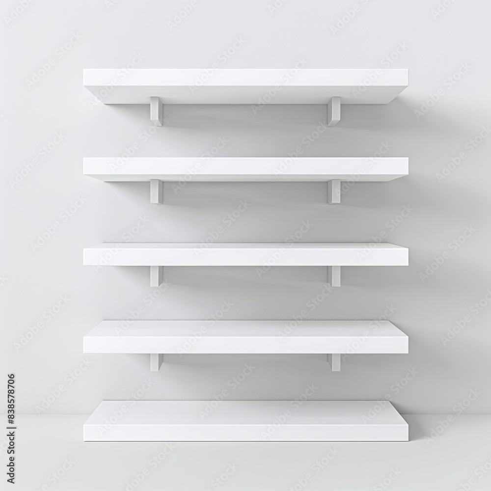 Product presentation background, Minimalist shelves on Background with Shadows Product presentation background, Minimalist shelves on Background with Shadows