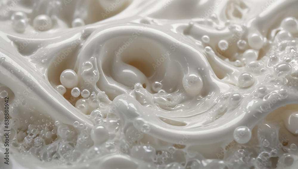 Texture of milk, cream Texture of milk, cream