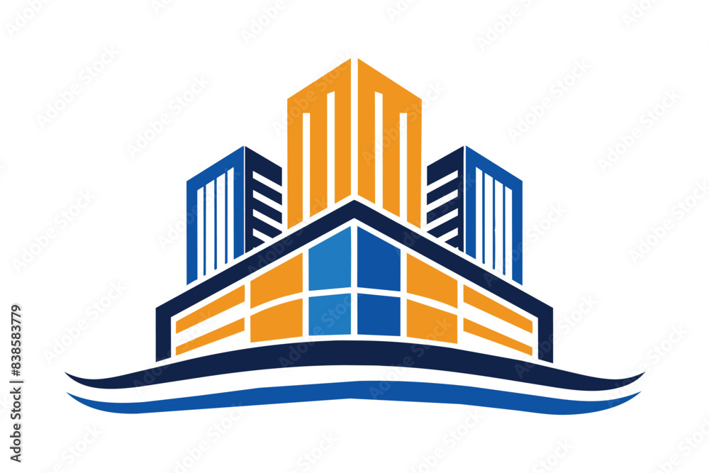 Sophisticated Cityscape Tower Logo Design Sophisticated Cityscape Tower Logo Design