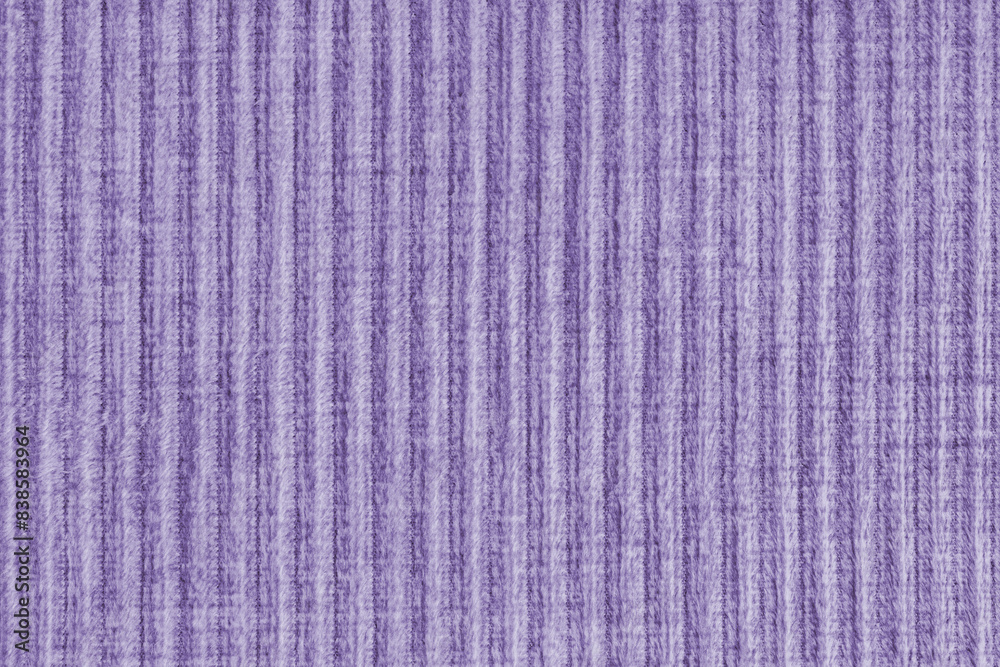 Ridge texture background of velour corduroy purple cloth. Large ribbed, coarse weaving velveteen, striped upholstery texture fabric, furniture textile material, design, decor Ridge texture background of velour corduroy purple cloth. Large ribbed, coarse weaving velveteen, striped upholstery texture fabric, furniture textile material, design, decor