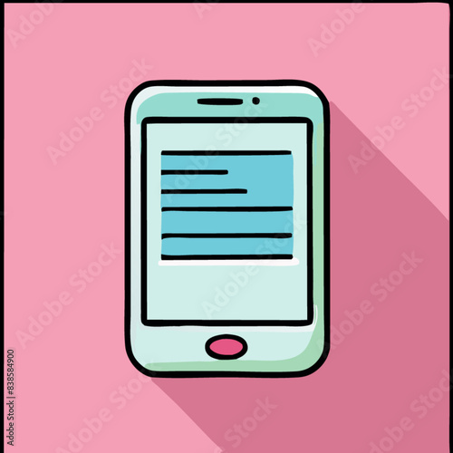 Colorful Flat Design Communication Icons Set