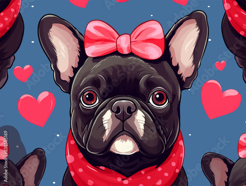 Set of watercolor cute pet animals couple for sticker valentin's day vector illustration