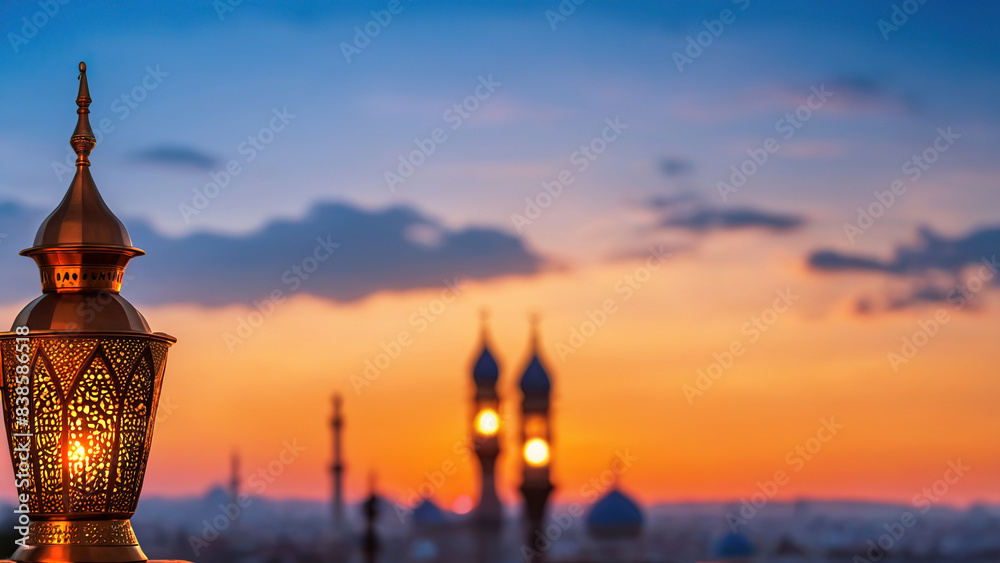 Fototapeta premium Traditional Arabian candle lamp