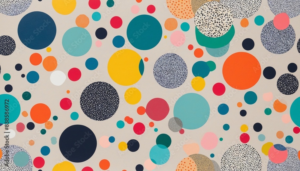 Colorful circles, wall paper illustration Colorful circles, wall paper illustration