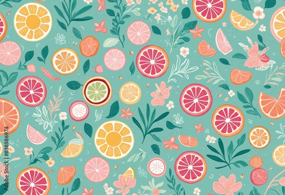 sliced fruit graphic sliced fruit graphic