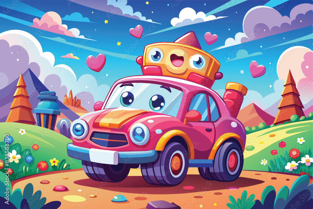 Funny Cars in Full Color: Illustrative Designs Funny Cars in Full Color: Illustrative Designs