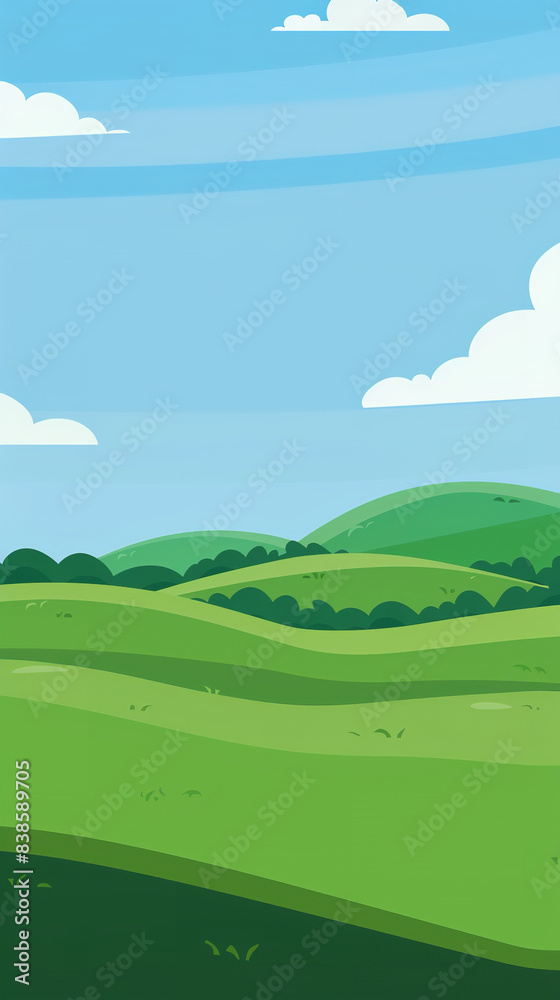 a cartoon, land, flat, plain a cartoon, land, flat, plain