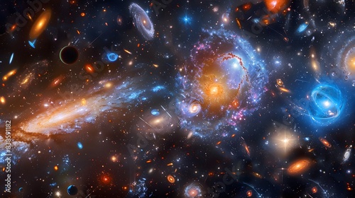 Deep space observatory capturing breathtaking cosmic events  from supernovae to colliding galaxies