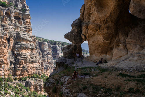 The scenic view of Sason Canyon in Turkey mountains in Mersin region