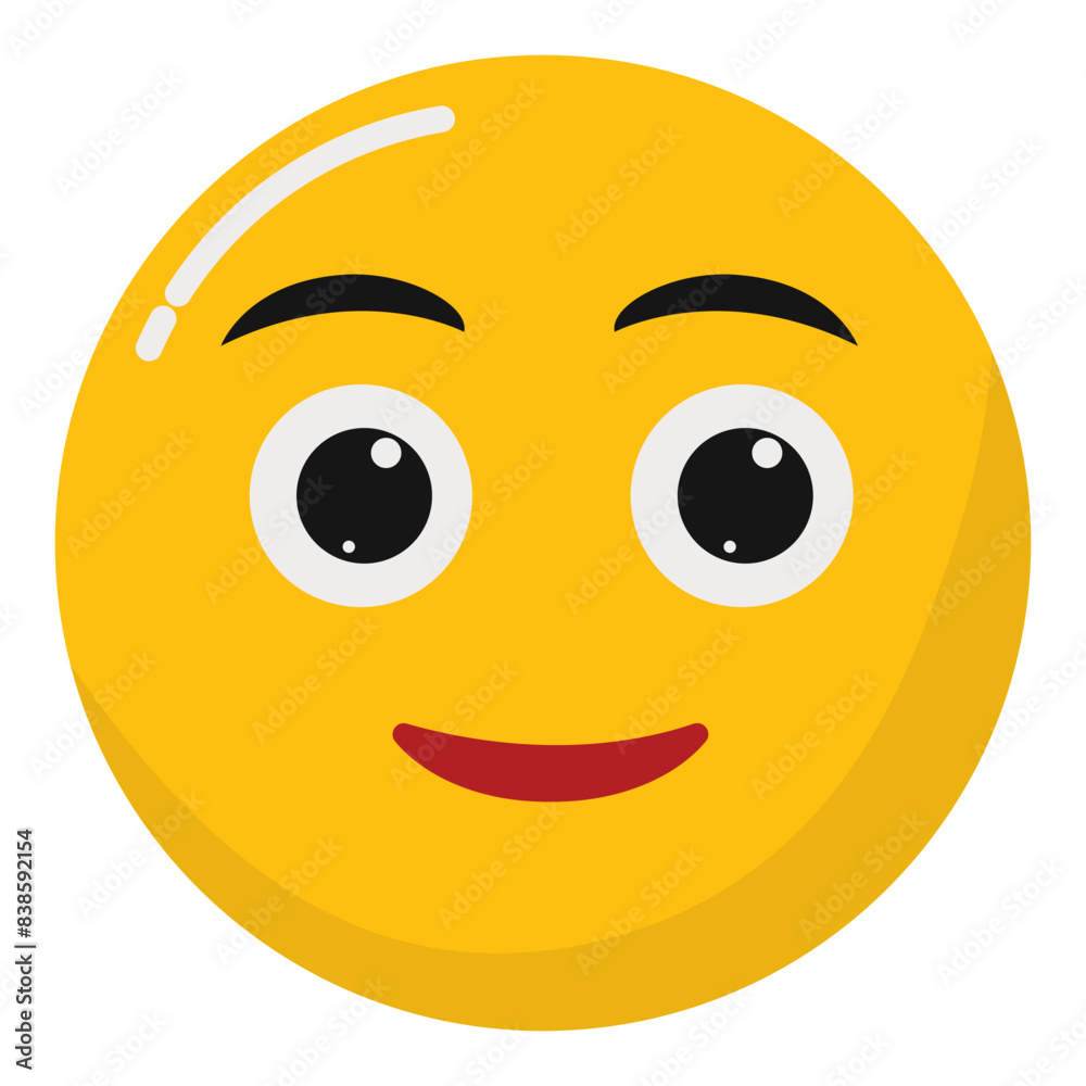 Fototapeta premium Collection of Cute Emoticons. Emoticon. Smileys Vector Set.