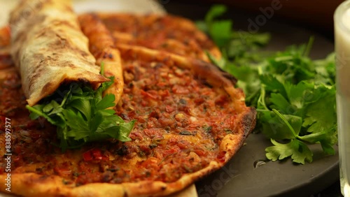 lahmacun Turkish food