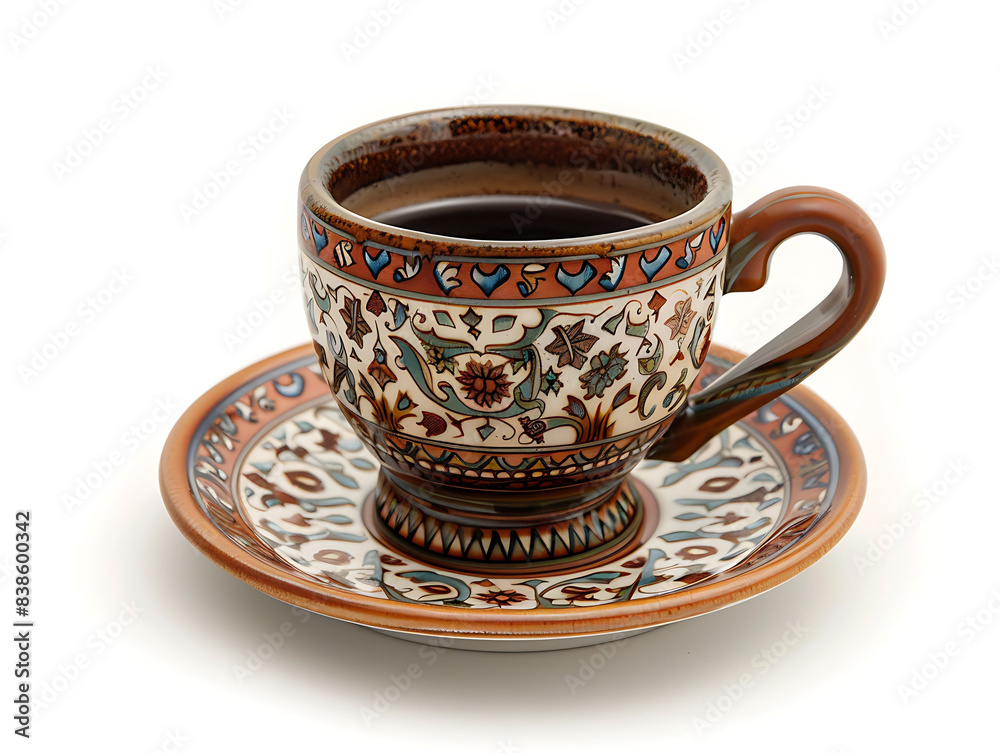 Arabic coffee cup isolated on white background Arabic coffee cup isolated on white background
