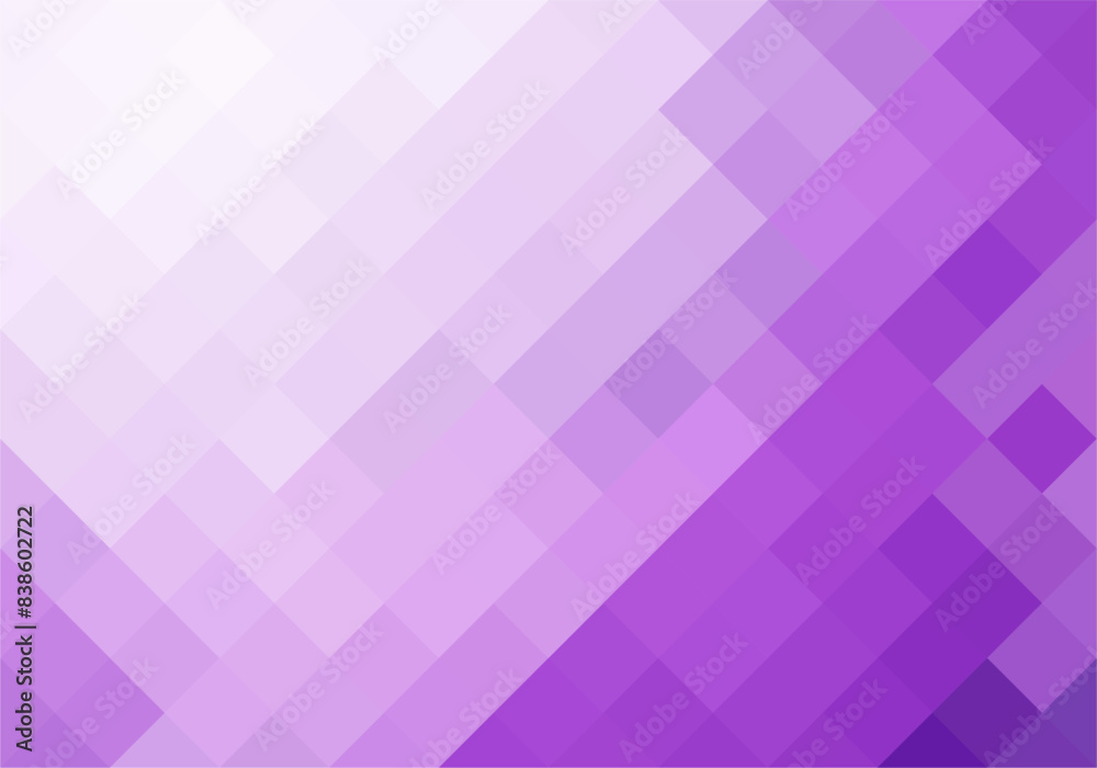 Purple mosaic pixel background. Gradient abstract tile background. Rectangular check pattern. Purple mosaic pixel background. Gradient abstract tile background. Rectangular check pattern.