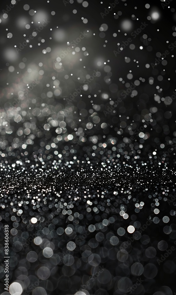 Fototapeta premium Abstract blur black glitter background