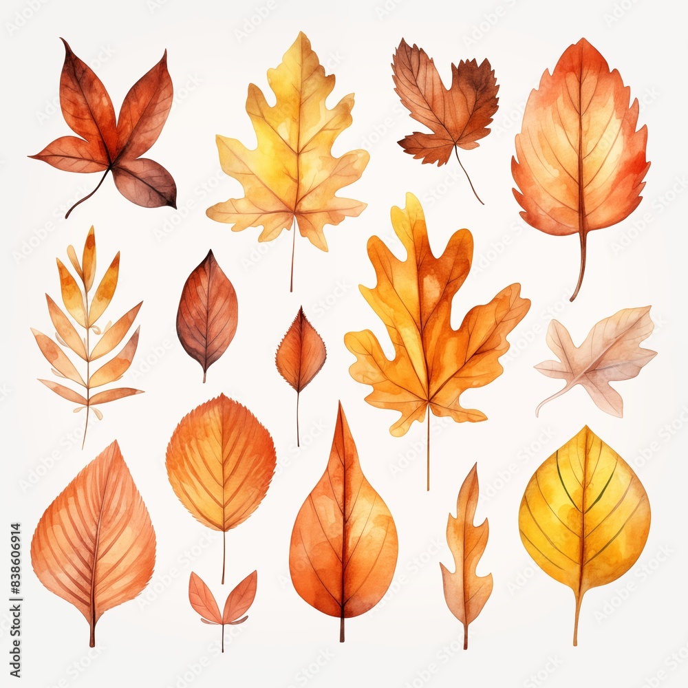 Colorful leaves pattern Colorful leaves pattern