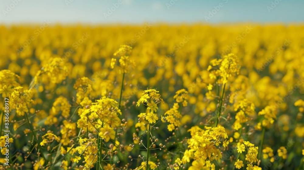 endless field of blooming yellow mustard plants digital ai landscape art endless field of blooming yellow mustard plants digital ai landscape art