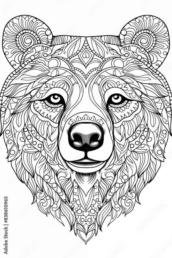 Fototapeta premium Coloring page animal