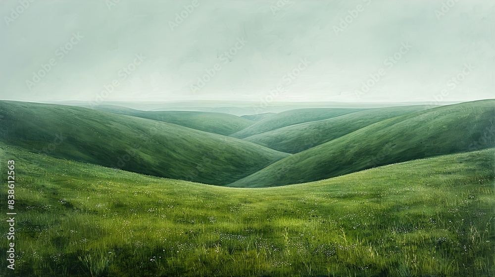 landscape with fog landscape with fog