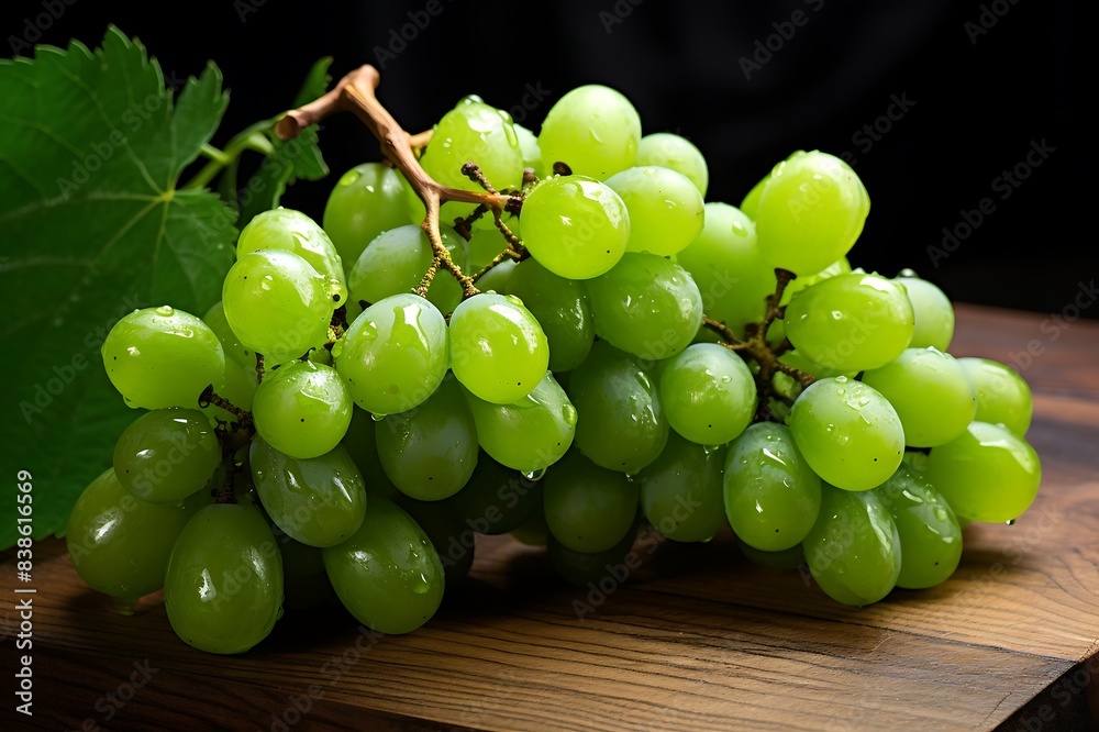 Green grapess on wooden background. Fresh Green grapes fruits Green grapess on wooden background. Fresh Green grapes fruits