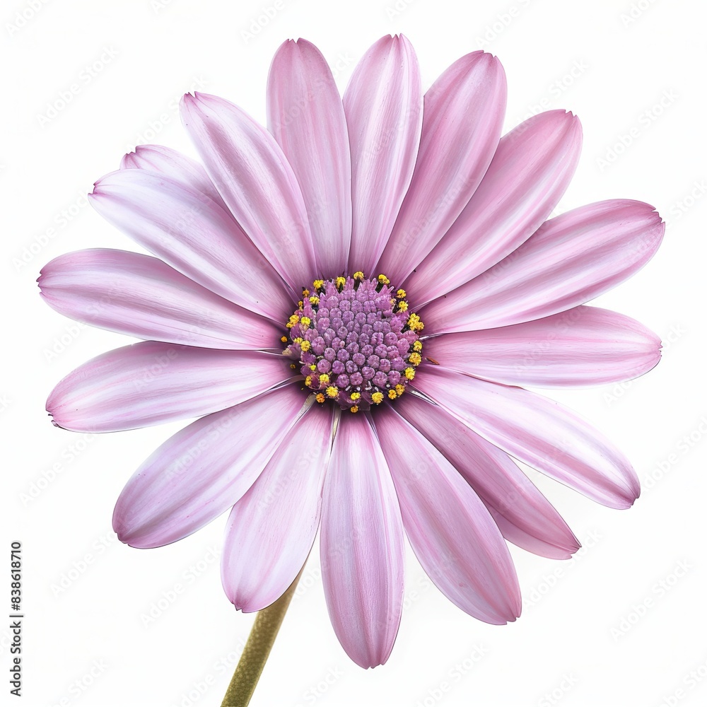 Pink Daisy Isolated on White Background. Beautiful Daisy Flower Pink Daisy Isolated on White Background. Beautiful Daisy Flower