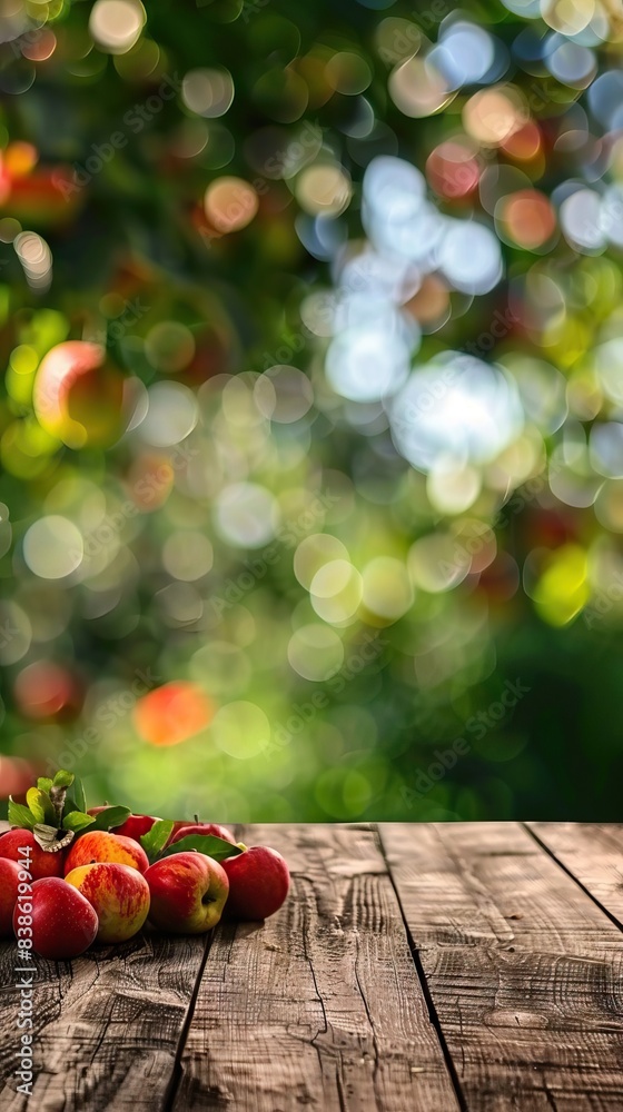 lychee fruit hanging on tree with wooden table and sunset at organic farm. AI generated illustration lychee fruit hanging on tree with wooden table and sunset at organic farm. AI generated illustration