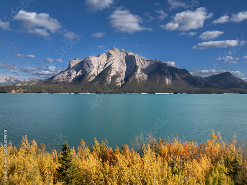 Beautiful landscape near Abraham lake in Alberta, Canada 