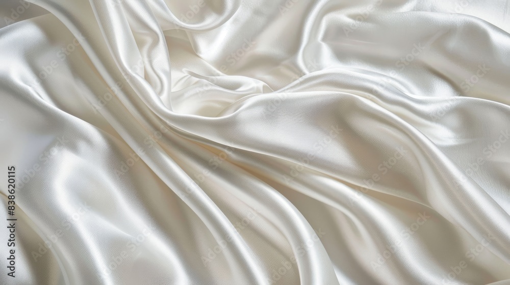 Obraz premium White satin with a subtle shine