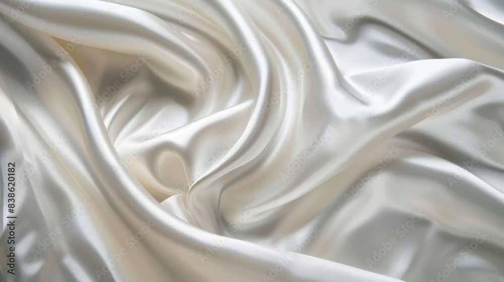 Obraz premium White satin with a subtle shine