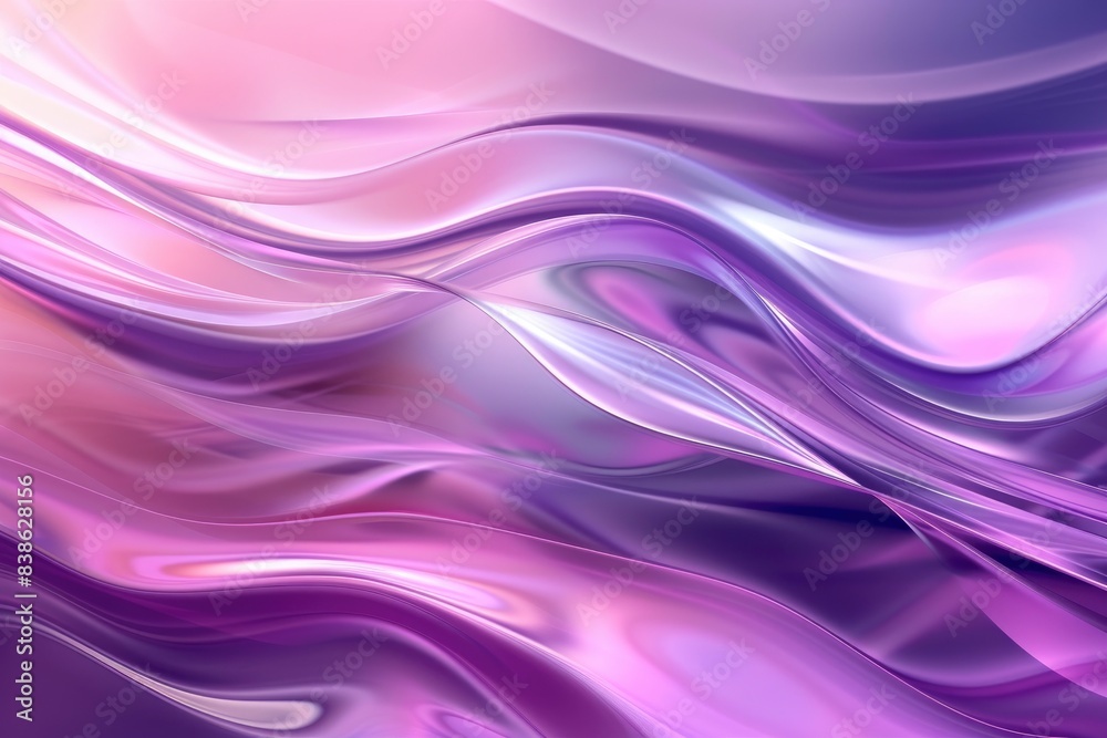 Abstract background with smooth lines in violet and pinktones - generative ai Abstract background with smooth lines in violet and pinktones - generative ai