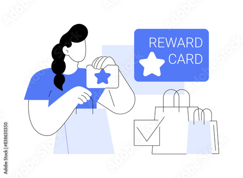 Customer reward card isolated cartoon vector illustrations. © Visual Generation