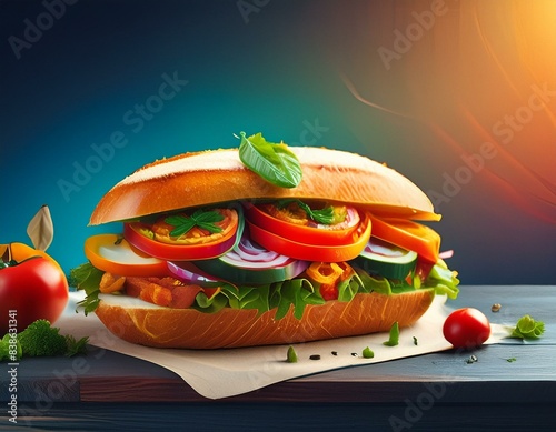 Delicious Cuban Sandwich for Food Poster photo