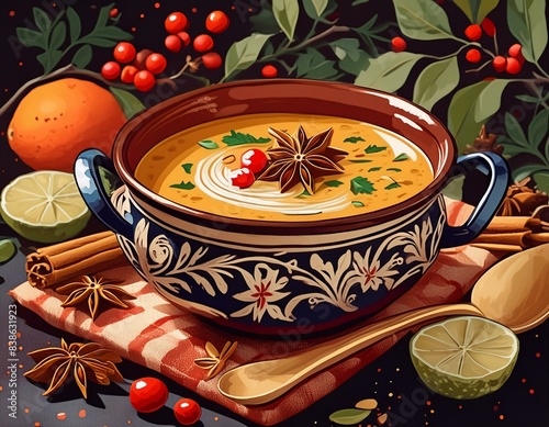 Delicious Mulligatawny Soup for Foodie Posters photo