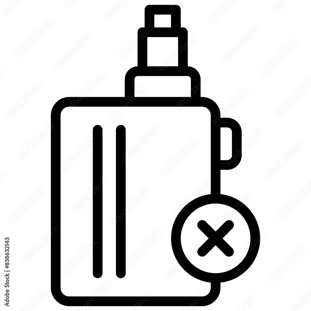 vape icon illustration design with outline vape icon illustration design with outline