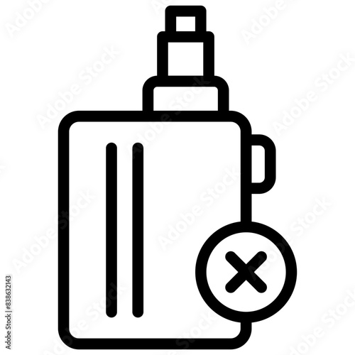 vape icon illustration design with outline
