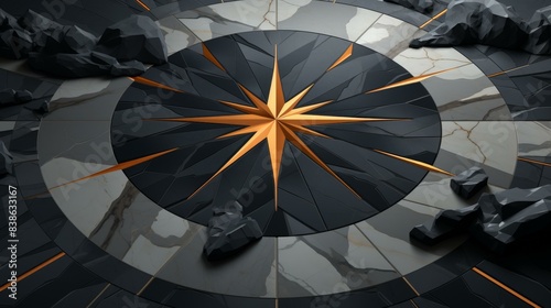 Timeless and refined classic inlay texture with a flat illustration, showcasing highquality execution and craftsmanship.