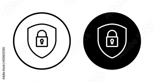Security icon vector isolated on white background. protection icon. privacy. vpn